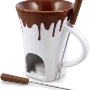 F12064 4-Piece Nostalgia Chocolate Fondue Mug Set