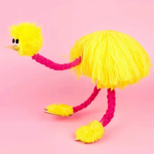 Puppet Ostrich Magic Tricks Handicraft Vintage Wire-Controlled Puppetry Interactive Educational Toys for Children
