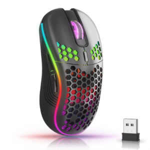 RGB Wireless Gaming Mouse with Rechargeable Battery & DPI Control