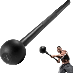 Steel Mace Bell for Strength Training, Support Full Body, Muscles, Shoulder, Grips & Forearms Workouts, Stretching 5, 7, 10, 15, 20, 25, 30 LB for Woman & Man