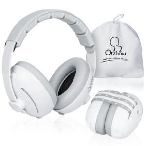 2-in-1 Baby Noise Protection Ear Muffs for Infants & Toddlers