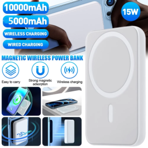 Magnetic Wireless Portable Charger 5000mAh Power Bank for iPhone